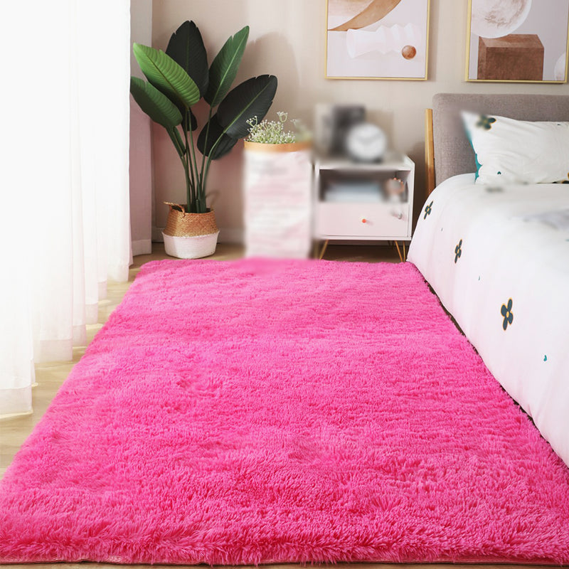 Einfacher Innenraum Rug Rosa Pinkes Farben Teppich Polyester Nicht-Split-Innenteppich