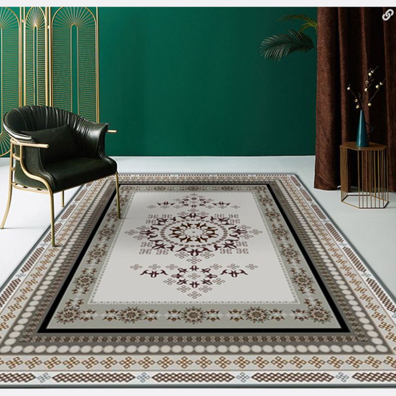 Tapis de tapis noir oriental