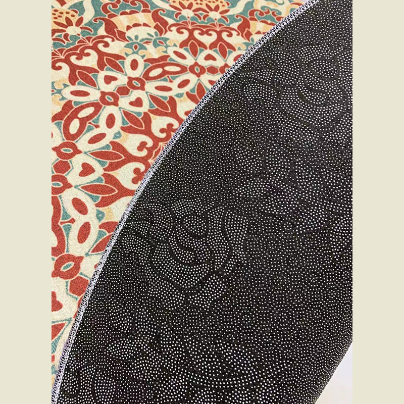 Stylish Green Bohemian Carpet Polyester Americana Pattern Area Rug Non-Slip Rug for Home Decor