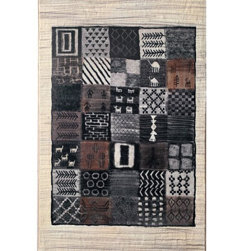 Fancy Morocco Area Rug Antique Pattern Polyester Area Carpet Anti-Slip Rug for Living Room