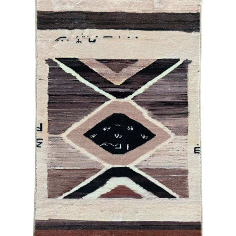 Ausgefallener Marokko-Teppich Antiquitätenmuster Polyester Fläche Teppich Anti-Rutsch-Teppich für Wohnzimmer