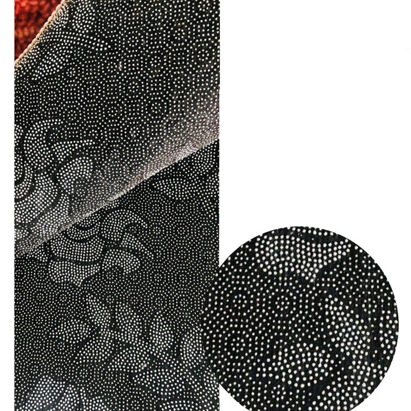 Moroccan Polyester Carpet Medallion Printed Rug Anti-Slip Backing Washable Carpet for Home Decor