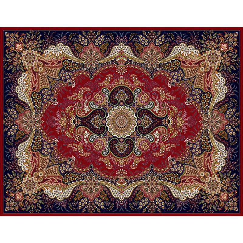 Shabby Chic Tribal Print Rug Retro Washable Carpet Polyester Anti-Slip Indoor Rug for Home Decor