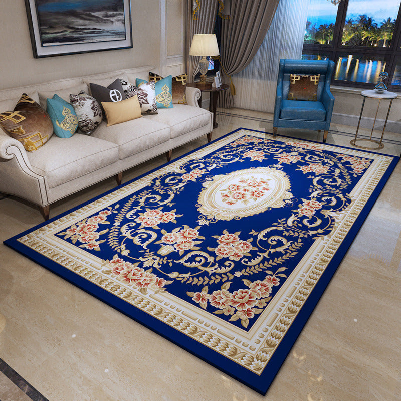 Nostalgie Tapis d'origine et ethnique Polyester Area Rapis Pet Pet Friendly Indoor Carpet For Living Room