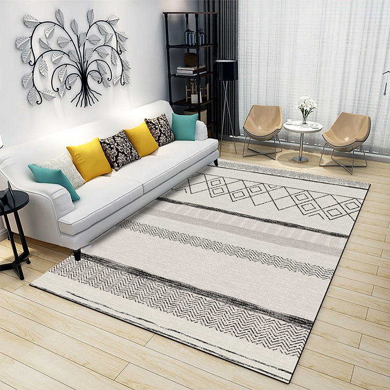Alfombra minimalista Boho Patrón tribal Tribal alfombra resistente a la alfombra de alfombra para sala de estar para sala de estar