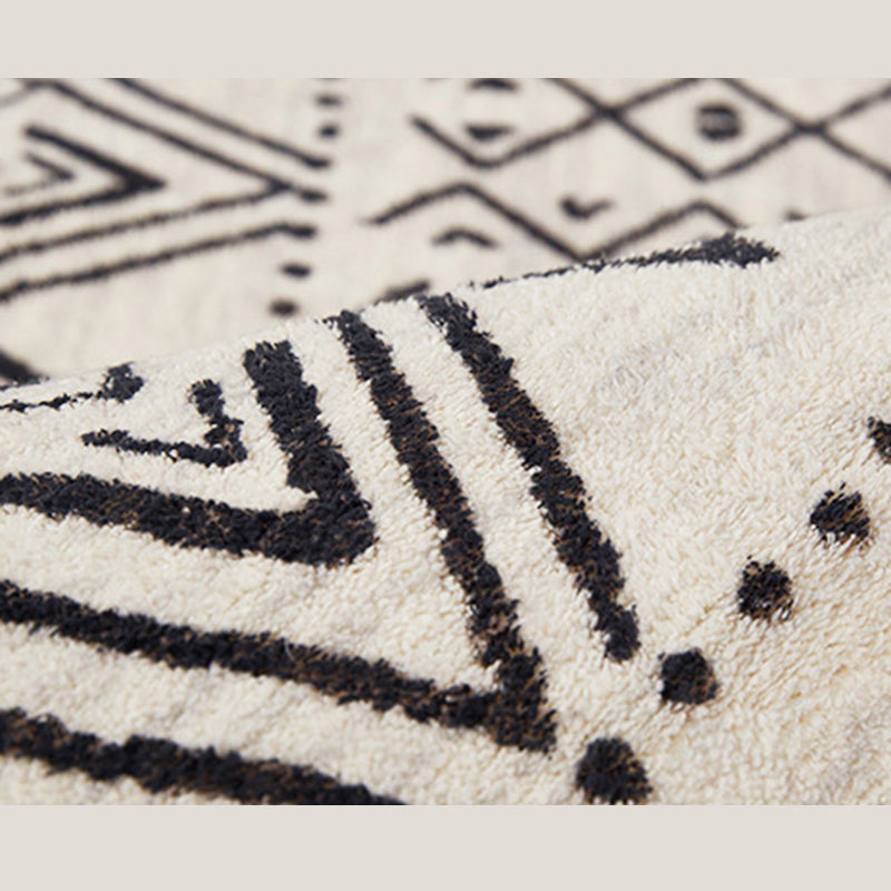 Alfombra interior Boho Símbolos tribales antiguos alfombra alfombra resistente a las manchas para la decoración del hogar