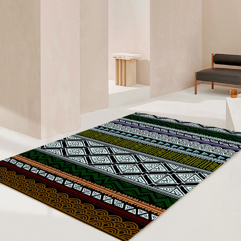Traditionele gebied tapijt retro tribale symbolen Tapijten Polyester Home Decor Tapijt met antislipachter