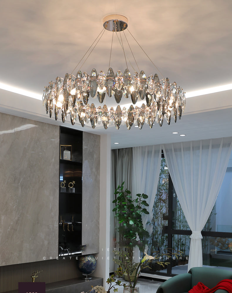 Modern Chandeliers For Dining Room Circular Chandelier Hanging Pendant Lights