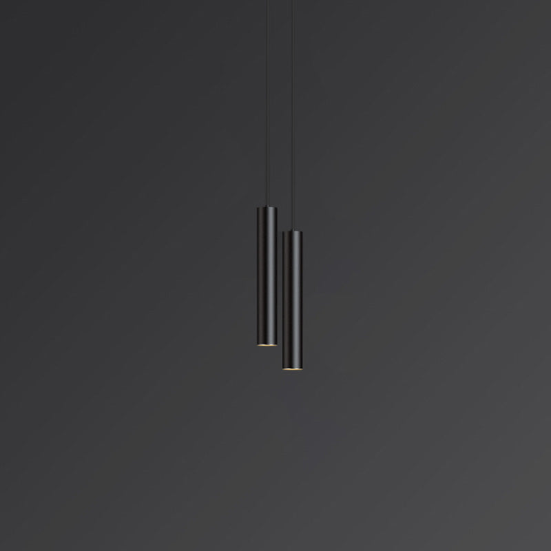 Forme de ligne noire Forme en un éclairage de pendentif moderne Light moderne pour chambre