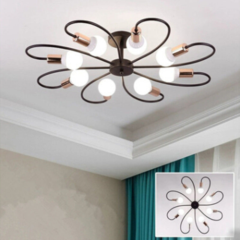 Metal Moderne Flush Mount Deckenleuchten Starburst Flush Mount Light für Wohnzimmer