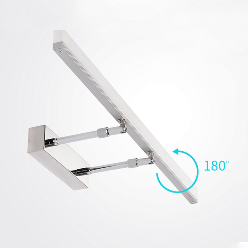 Metal Shade Linear Swing Arm Lights Malled Flexion de montura de pared de 1 cabeza en blanco