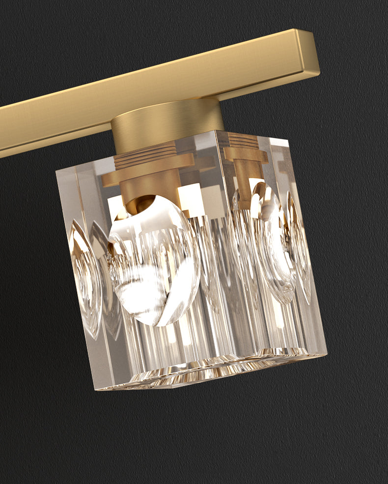 Bronze Crystal Contemporary Wall Sconce Wall Mounted Lighting for Bathroom