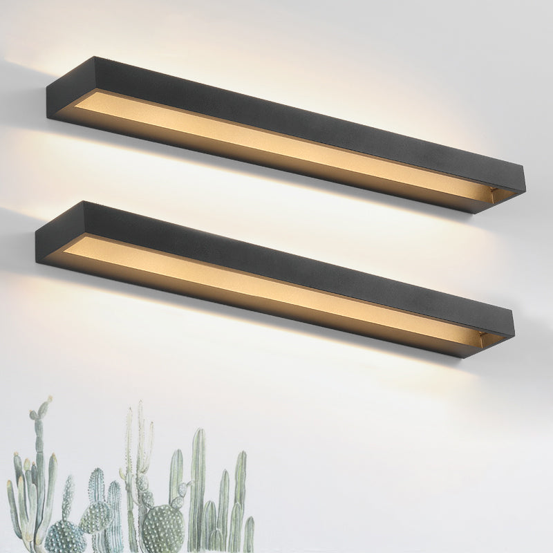 Lámpara de lámpara de montaje de pared lineal moderna lámpara de pared de 1 luces para el baño