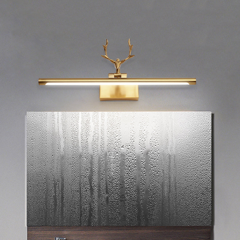 Metal Vanity Wall Lamp Sconce Antlers Modern Sconce Light Fixture for Bathroom