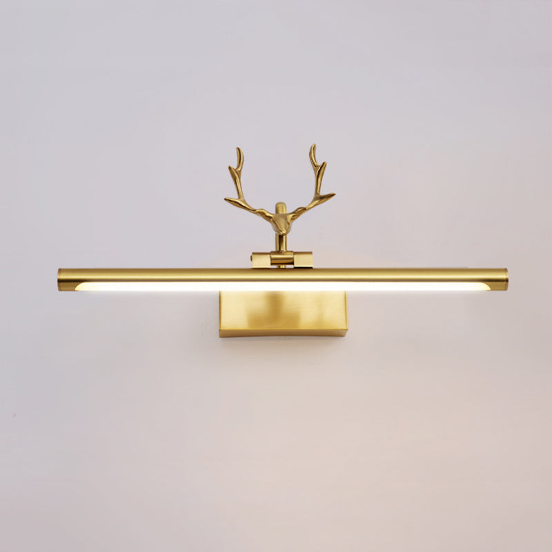 Metal Vanity Wall Lamp Sconce Antlers Modern Sconce Light Fixture for Bathroom