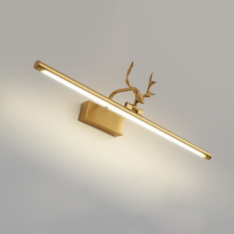 Metal Vanity Wall Lamp Sconce Antlers Modern Sconce Light Fixture for Bathroom