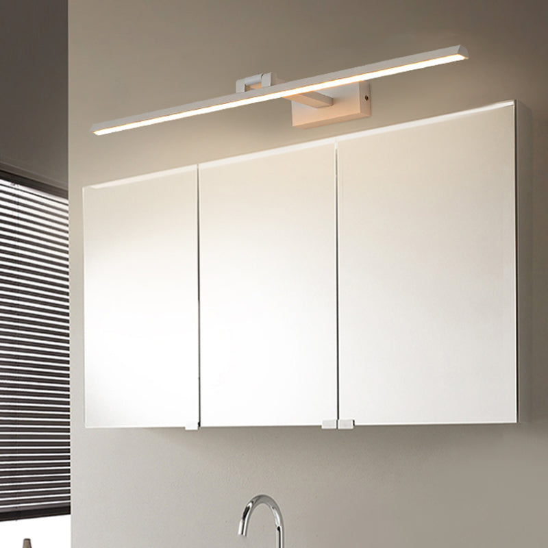 Metal Shade Linear Swing Arm Lights Malled Flexion de montura de pared de 1 cabeza en blanco