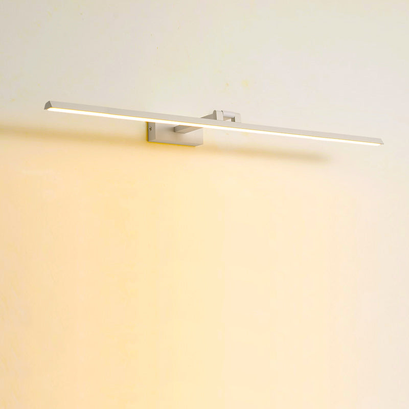 Metal Shade Linear Swing Arm Lights Malled Flexion de montura de pared de 1 cabeza en blanco