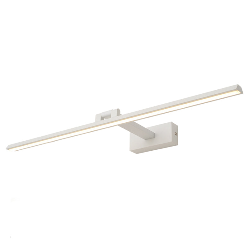 Metal Shade Linear Swing Arm Lights Malled Flexion de montura de pared de 1 cabeza en blanco