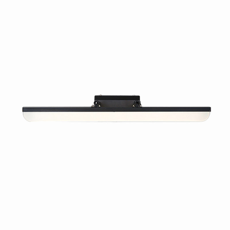 Metal Shade Linear Swing Arm Lights Medro de pared Moderna 1 Cabeza de montaje en la pared en negro