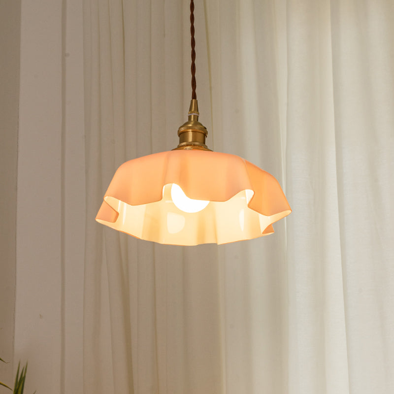 Glazen industriële hanglamp 1-licht hangend plafondlicht voor eetkamer