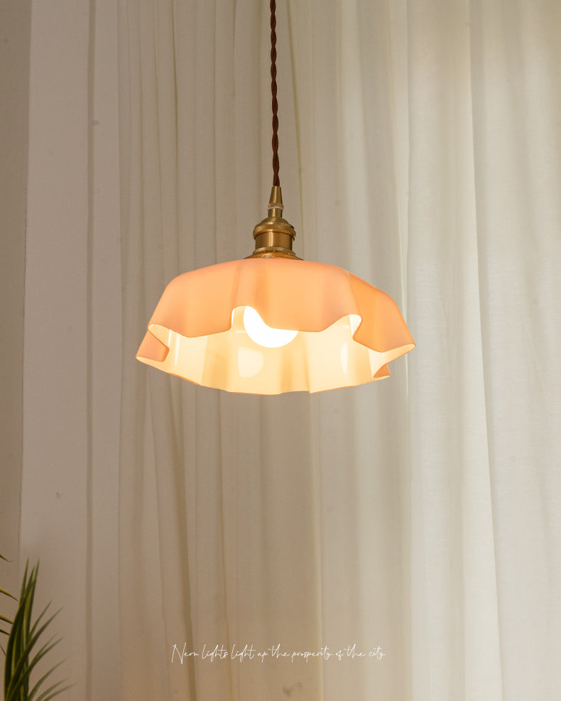 Glazen industriële hanglamp 1-licht hangend plafondlicht voor eetkamer