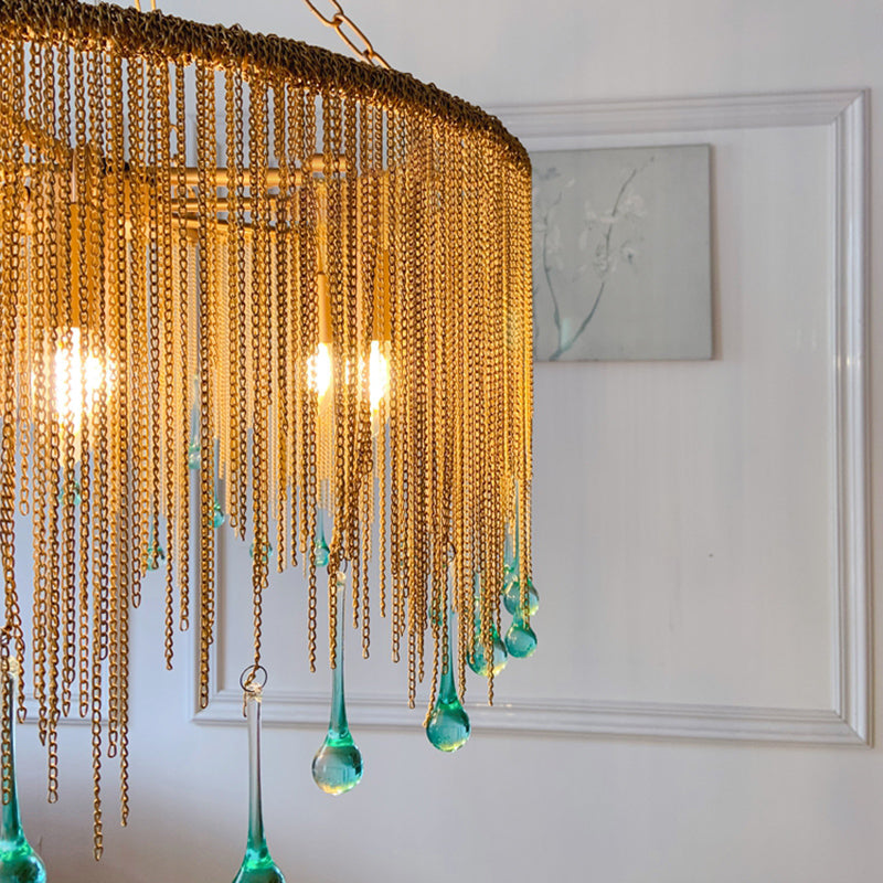 Tassel Chandelier Pendant Light Postmodern Chandelier for Living Room Dining Room