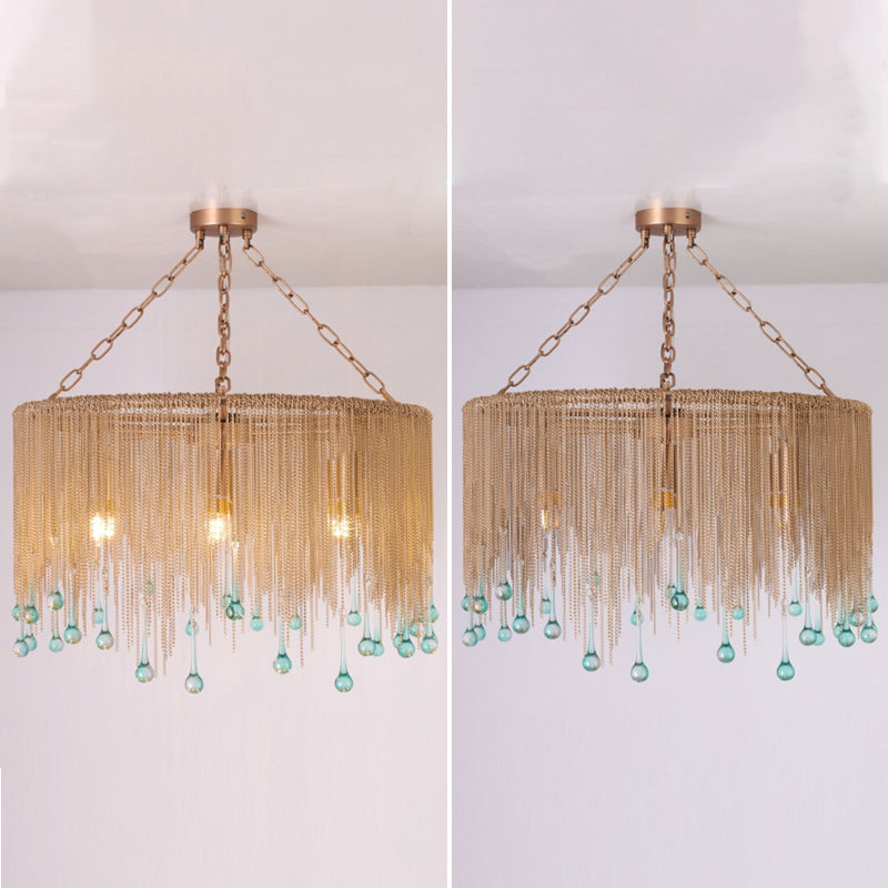 Tassel Chandelier Pendant Light Postmodern Chandelier for Living Room Dining Room