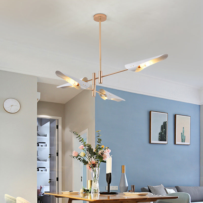 Sputnik Modern Style Hanging Light Metal Chandelier for Living Room Dining