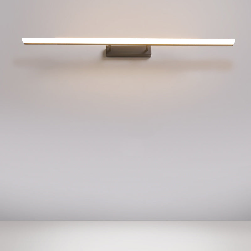 1 luces de sombra lineal apliques de pared moderna de estilo simple iluminación de pared en blanco