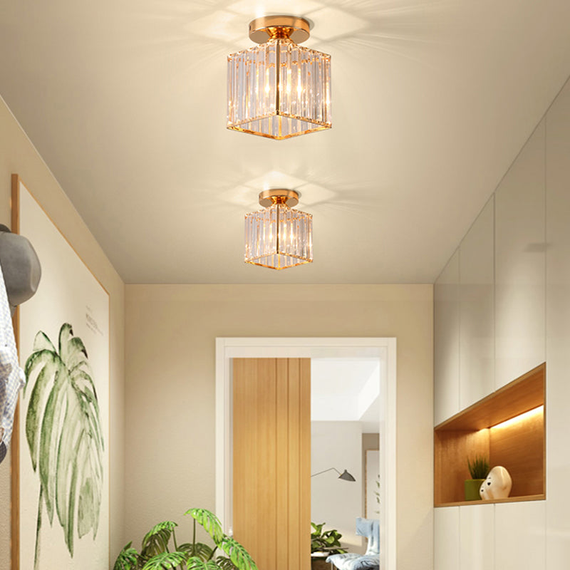 Modern Creative LED Close to Ceiling Fixtures with Glass Shade for Porch