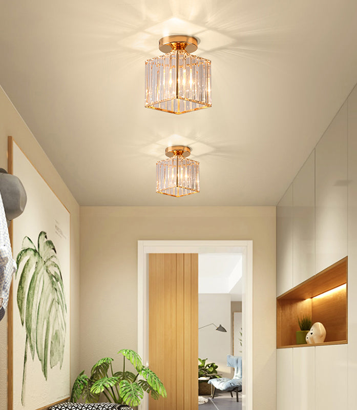 Modern Creative LED Close to Ceiling Fixtures with Glass Shade for Porch