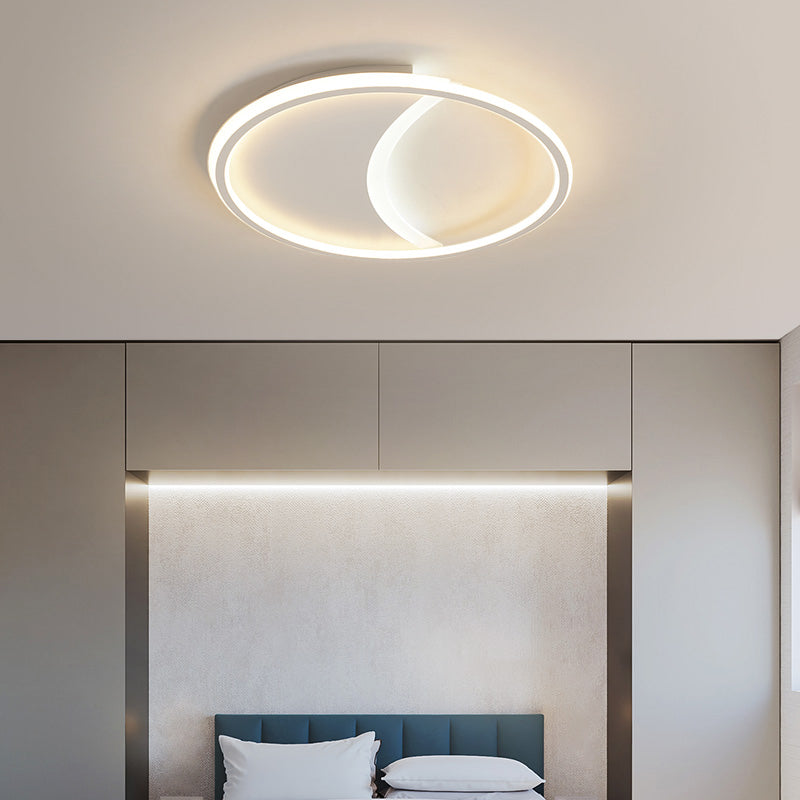 Luce del soffitto contemporaneo semplice a filo rotondo con ombra acrilica per soggiorno