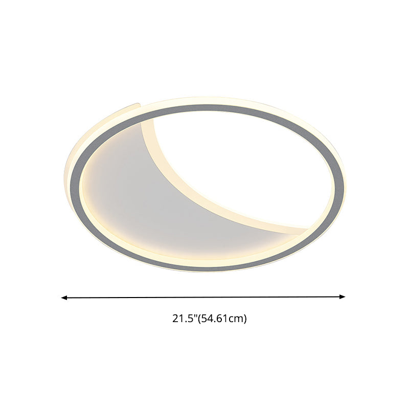 Luz de techo de montaje redondo simple contemporáneo con sombra acrílica para sala de estar