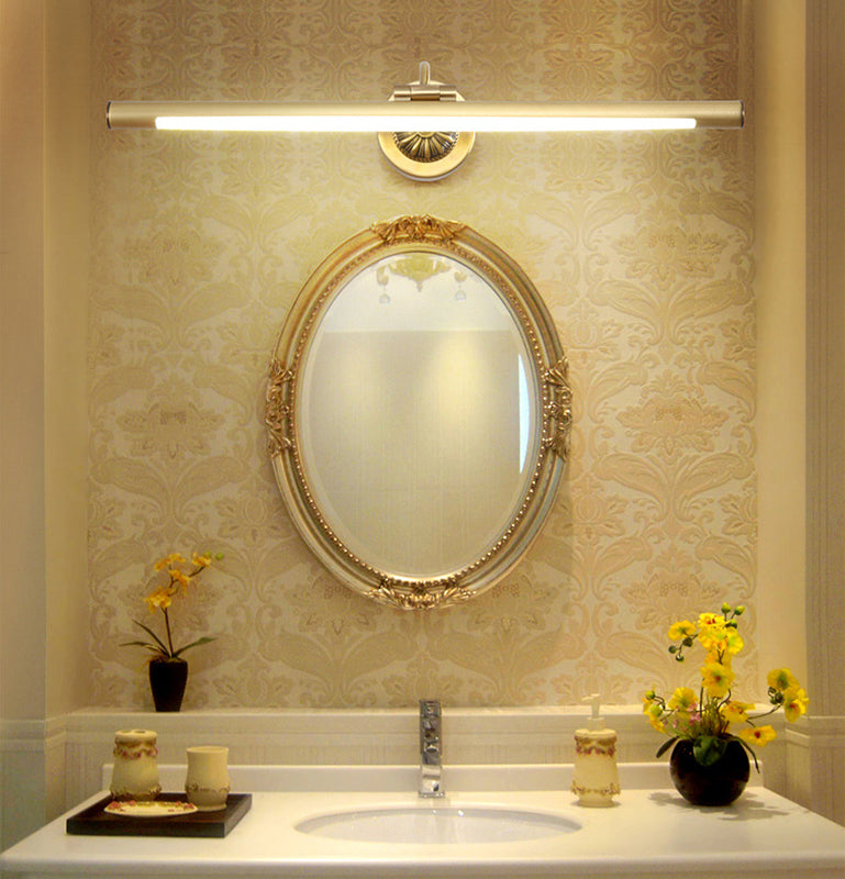 Traditional Elongated Vanity Mirror Lights Acrylic Wall Light Fixtures for Bathroom