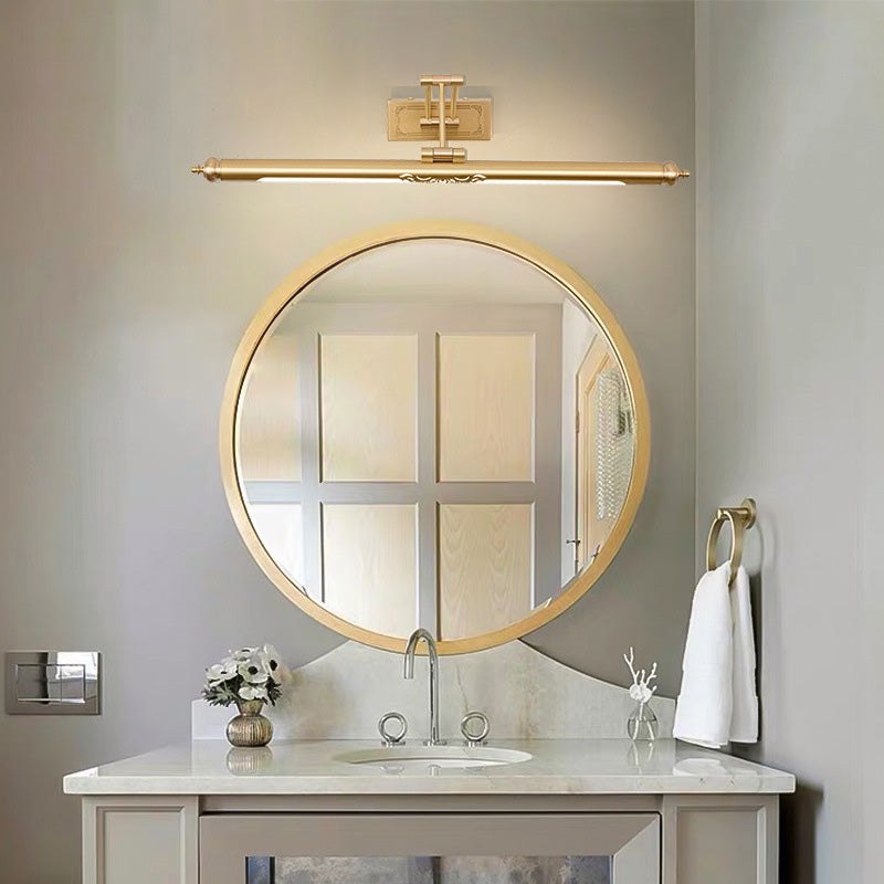 Traditional Elongated Vanity Mirror Lights Acrylic Wall Light Fixtures for Bathroom