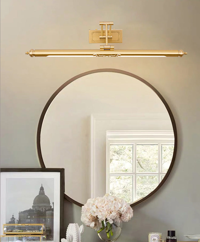 Traditional Elongated Vanity Mirror Lights Acrylic Wall Light Fixtures for Bathroom