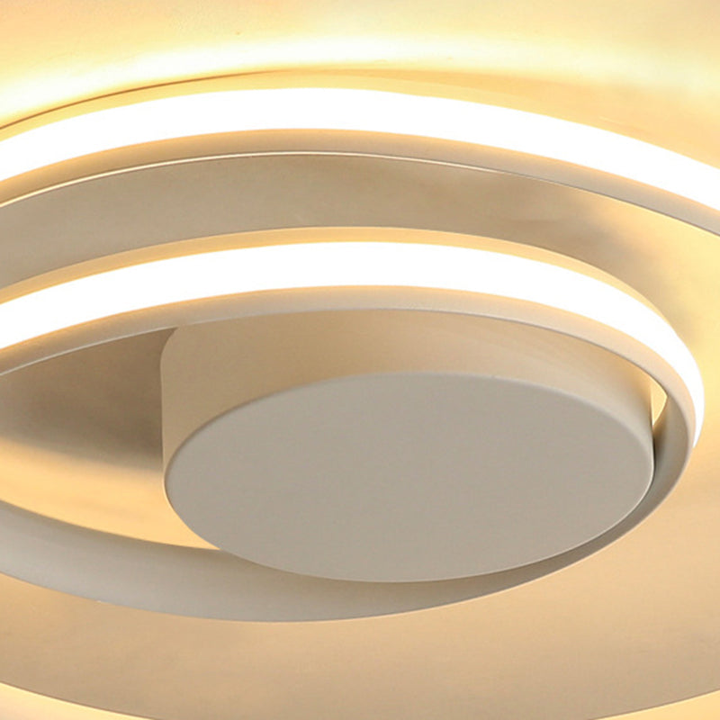 Aluminiumwirbelwelle Semi LED Flush Mount Deckenleuchten modern