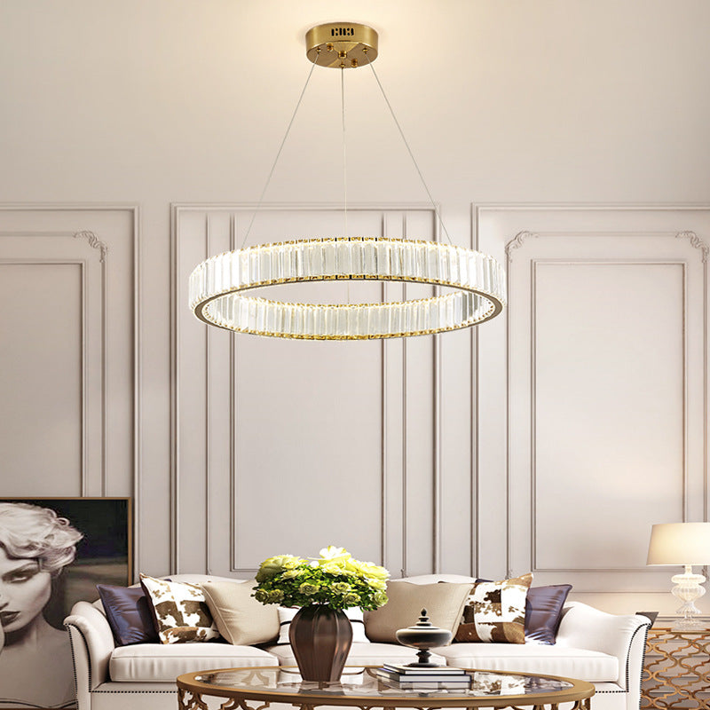 Lumière moderne de luxe de luxe en cristal LED PENDANT LEU