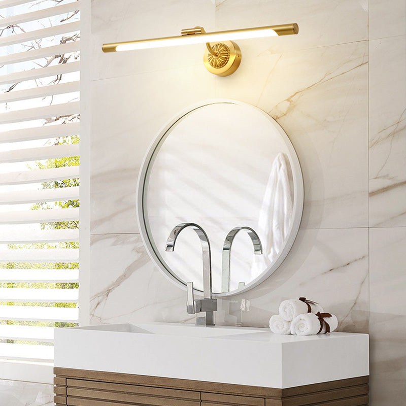 Traditional Elongated Vanity Mirror Lights Acrylic Wall Light Fixtures for Bathroom