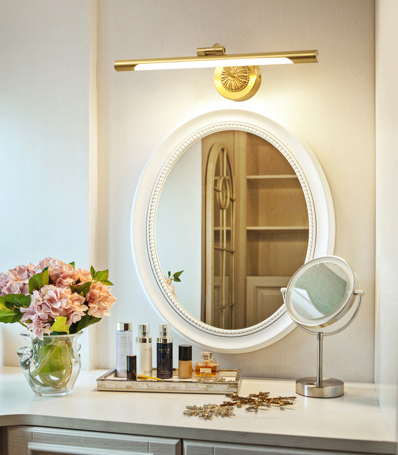 Traditional Elongated Vanity Mirror Lights Acrylic Wall Light Fixtures for Bathroom