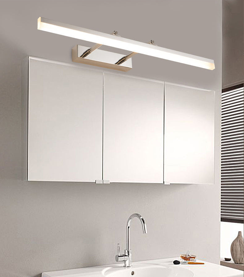 Metal Shade Linear Swing Arm Lights Malled Flexure 1 cabeza de montaje en la pared en plata