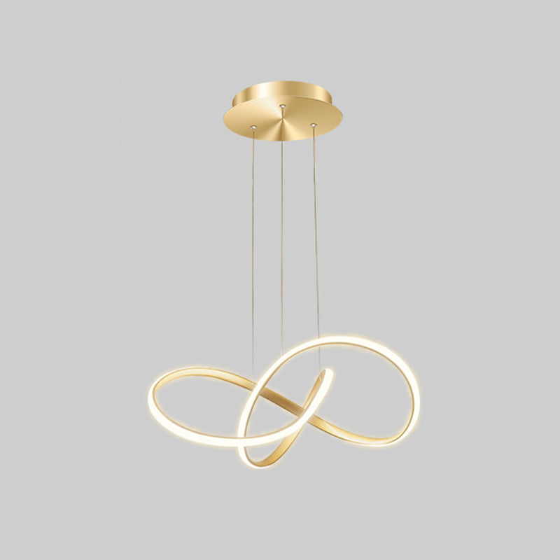 Gold Metal Hanging Pendant Lights Contemporary Hanging Lamps for Dining Room