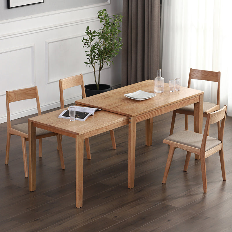 Zeitgenössischer Stil Esstisch mit massivem Holz Esstisch und Stühlen für den Heimgebrauch