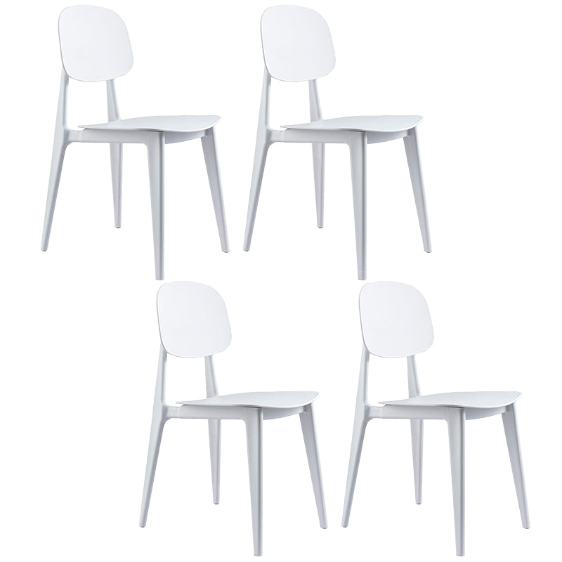 Contemporary Home Side Chair Open Back Plastic 32" H Dining Room Chair