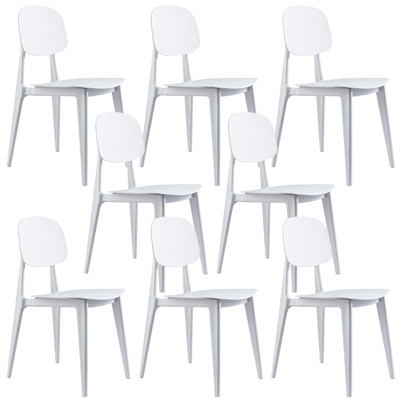 Contemporary Home Side Chair Open Back Plastic 32" H Dining Room Chair