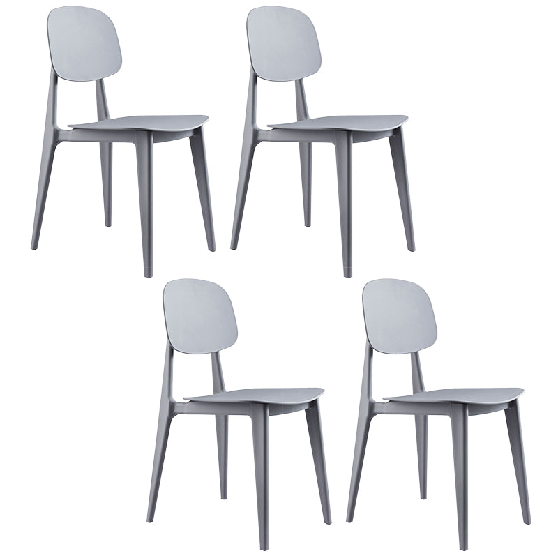 Contemporary Home Side Chair Open Back Plastic 32" H Dining Room Chair