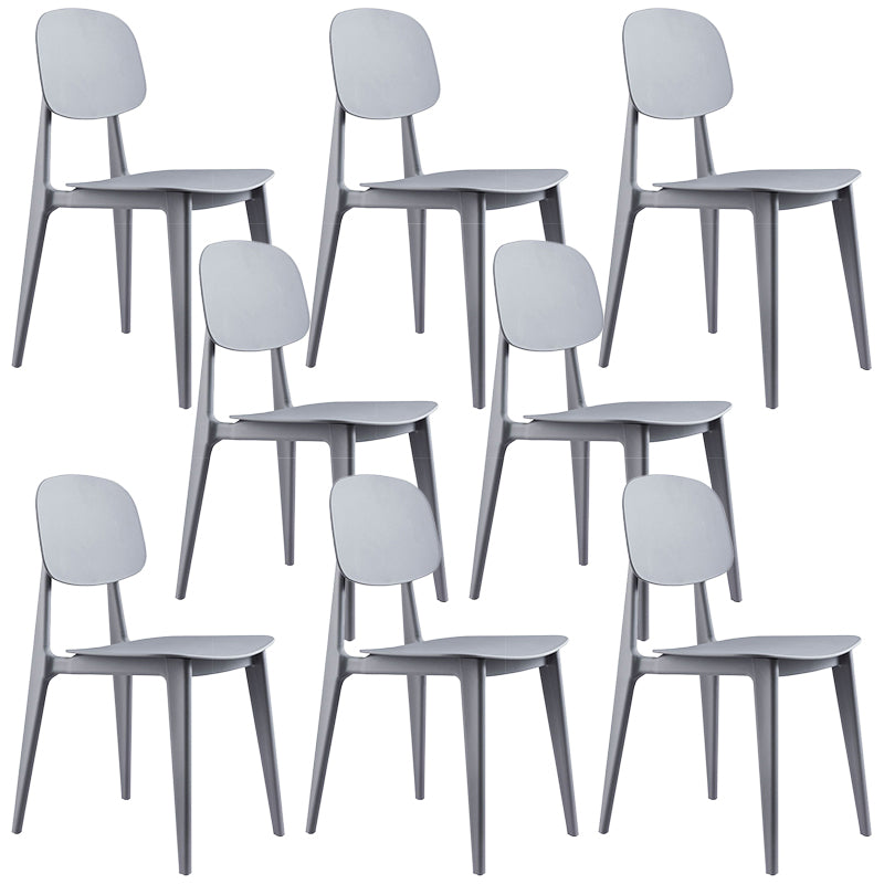 Contemporary Home Side Chair Open Back Plastic 32" H Dining Room Chair