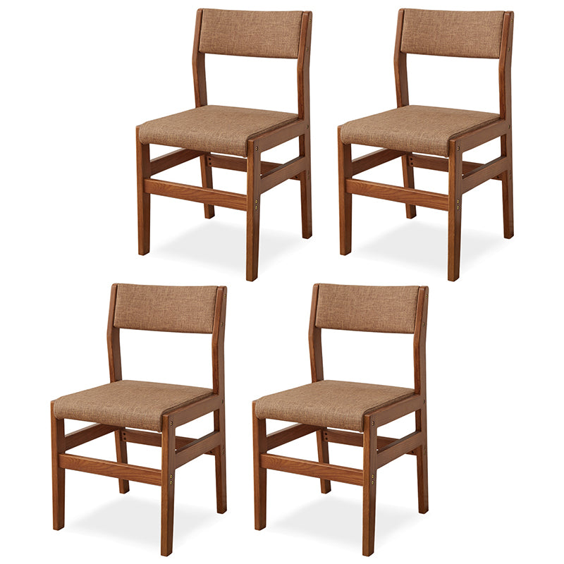 Wood Open Back Liftable Chairs Contemporary Kitchen Side Dining Room Chair