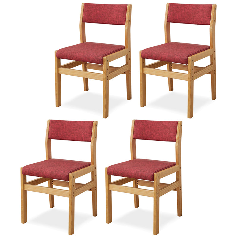 Wood Open Back Liftable Chairs Contemporary Kitchen Side Dining Room Chair